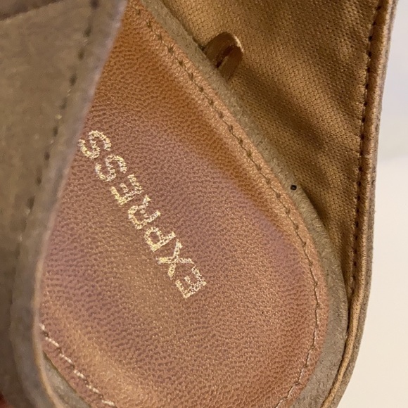 Nude (Taupe) Mules with 3 Inch Block Heel - Picture 4 of 7